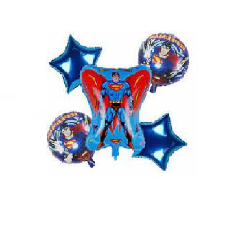 Self Stand 3d Superhero Foil Large Balloon |5pcs balloon set | Birthday banners