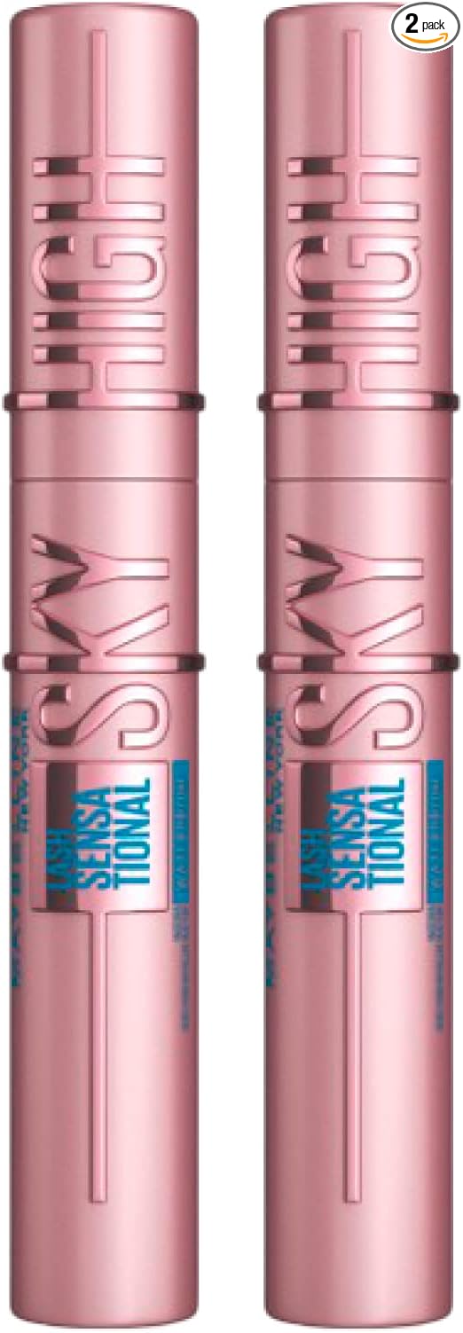 2x Maybelline Lash Sensational Sky High Waterproof Mascara 6ml - Black