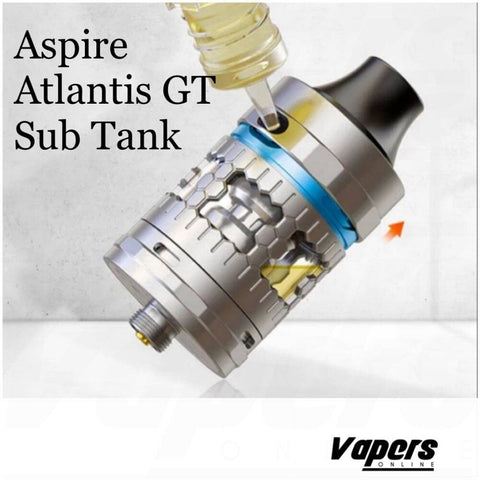 Aspire Atlantis GT Sub Ohm 25mm Vape Ecigarette Sidefilling Tank + Free 2 coils **SALE**