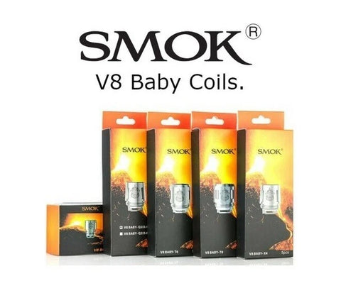 SMOK ALIEN 220W TC Vape Mod Kit with TFV8 Baby 2ml Tank | TFV8 Baby Coils (5pcs)