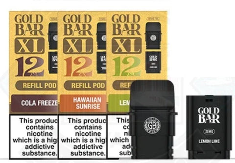 Gold Bar XL Prefilled 10k Puffs 20mg Kit OR Replacement Pods Only | *SALE*