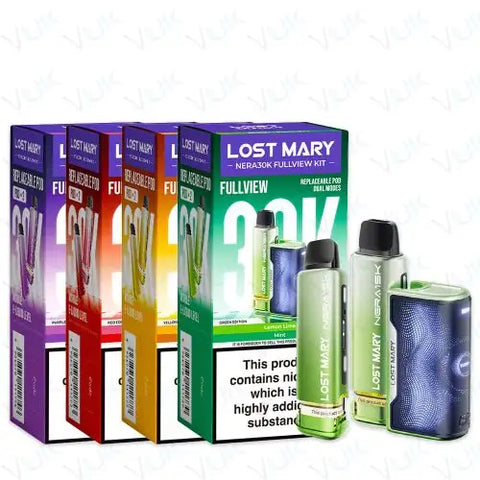 Lost Mary 30k Nera 30000 Puffs 20mg Nicotine Ecig rechargeable Vape - Pack of 5