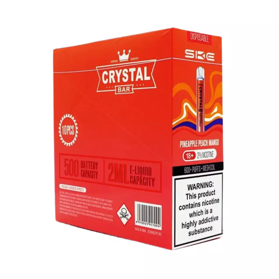 SKE CRYSTAL 2ml 20mg Nic salt Vape Pod Kit | Pack of 10 SKE Crystal SALE DEAL