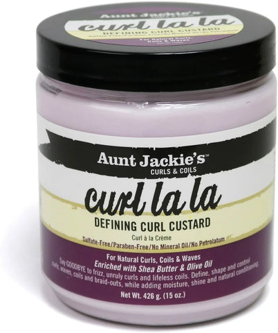 Aunt Jackie's Curl La La Defining Curl Custard With Shea Butter Olive Oil