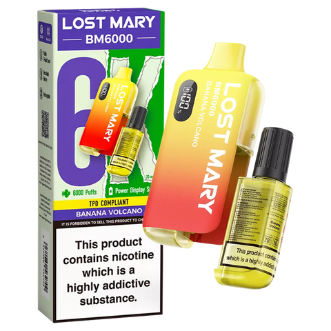 Lost Mary BM6000 Prefilled Rechargeable Reusable Vape Pod Kit | Pack of 5 | 20mg | UK Stock