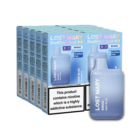 10x Lost Mary BM600 Reusable Rechargeable 20mg Vape Pod Bars | All Flavors