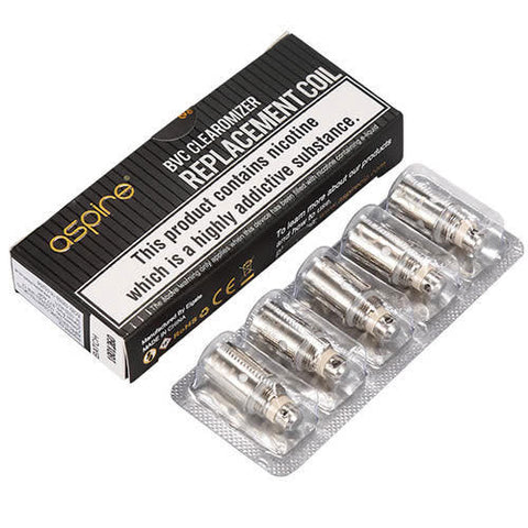 ASPIRE BVC COILS Genuine Dual Coil Heads 1.8 OHM K1 K2 ET-S CE5 CE5S UK