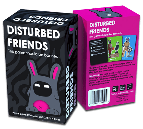 Disturbed Friends Board Game The Party Game Should be Banned Family Card Games 380 or 110 cards