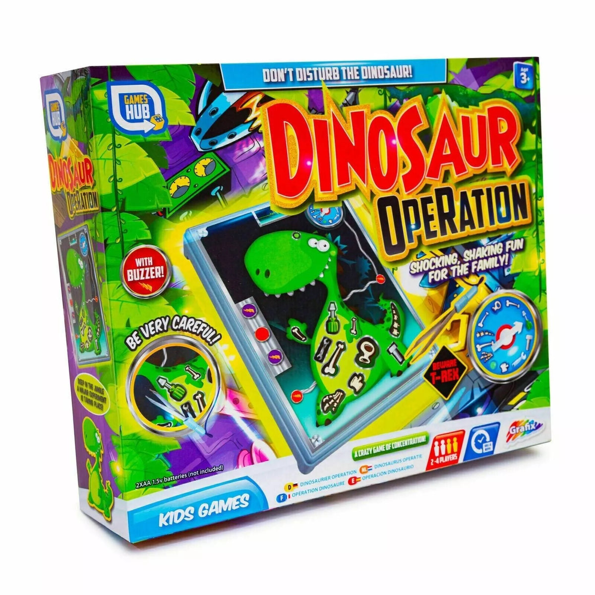Dinosaur Operation Game Christmas Kids Family Classic Board Grafix Game Play Set