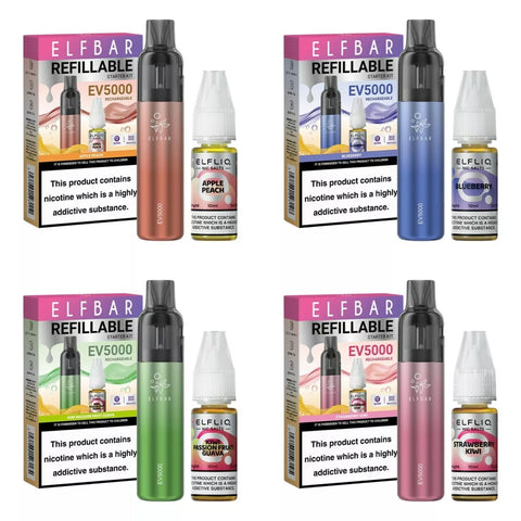 Elf Bar EV5000 Refillable Rechargeable Vape Kit