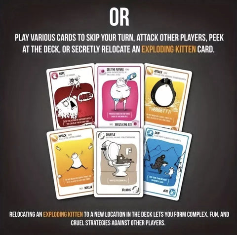 Exploding Kittens - Card Games | Family Party Games | Age 7+ | 2 to 5 Players