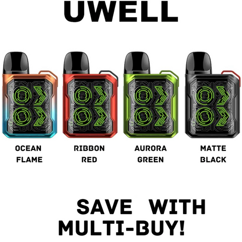 Uwell Caliburn GK2 Vape Pod 690mAh 18W MTL RDTL with Airflow Kit / pods / replacement coils