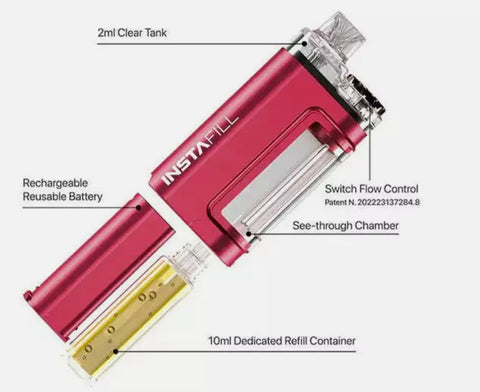 Instafill 3500 Vape pod bar - MHRA 10ml Refill Vape Pod Tpd Kit 3500 Puffs 20mg