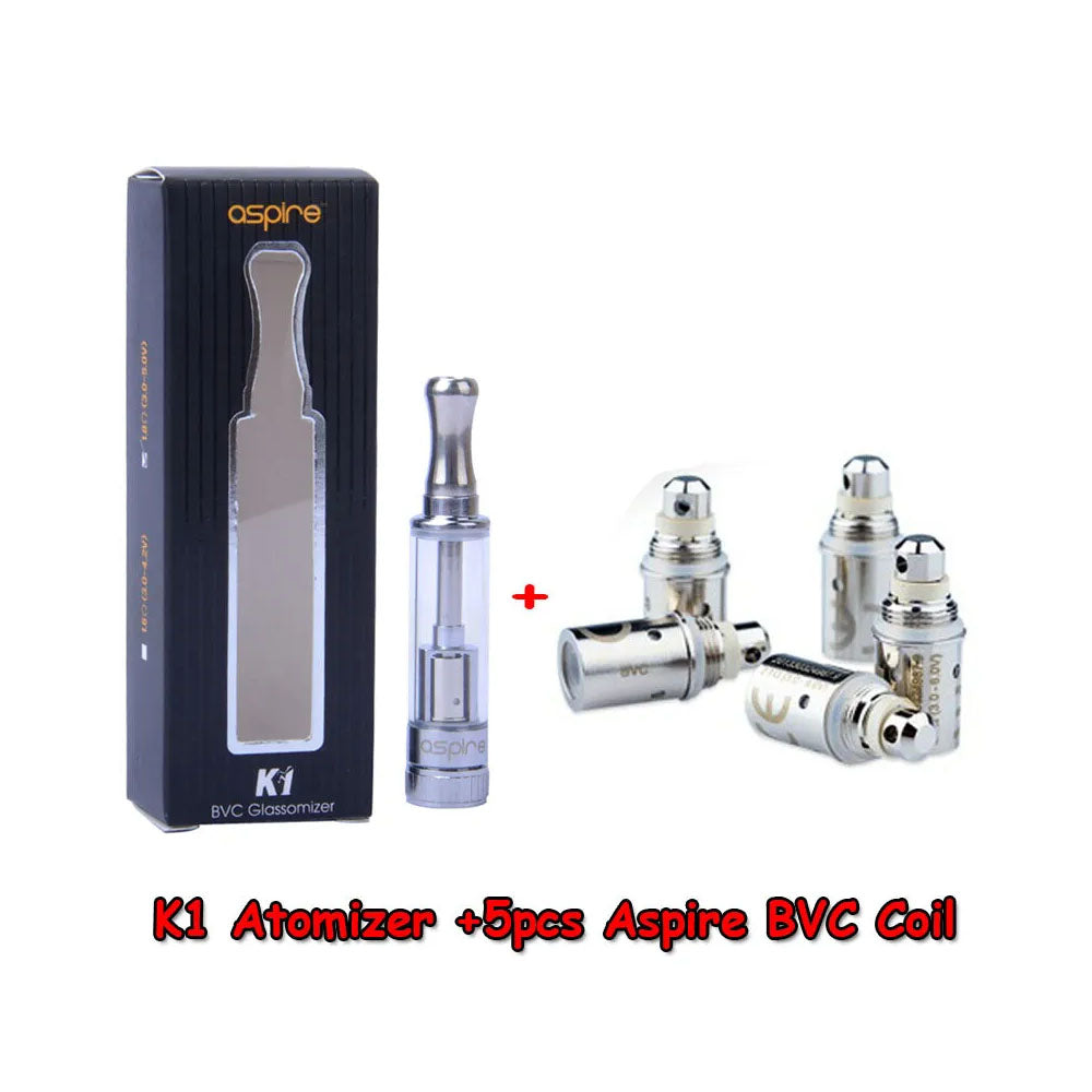Aspire K1 Clearomiser Tank Glassomiser Atomiser Vape tank / or Replace vowwmart Aspire K1 Clearomiser Tank Glassomiser Atomiser Vape tank / or Replace vowwmart