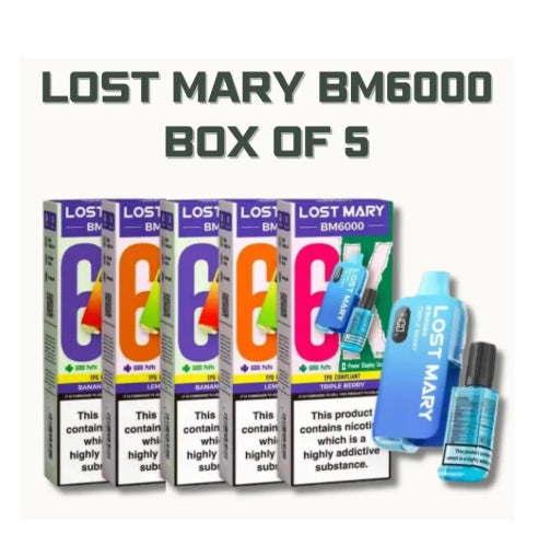 Lost Mary BM6000 Prefilled Pod Kit | 20mg | FROM £24.99 | Pack of 5