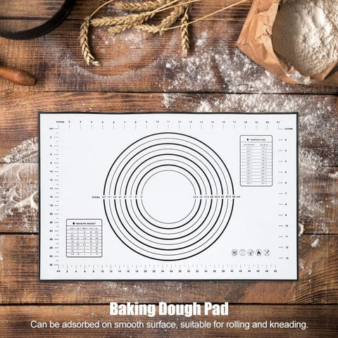 Baking Kneading Pastry NonStick Food Grade Silicone Dough Rolling Mat 60x40 CM