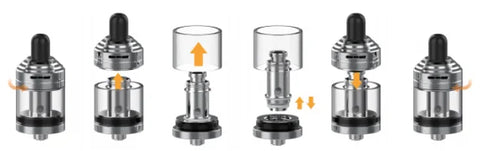 Aspire Nautilus XS Vape Clearomizer Subohm Atomizer Airflow 2ml Ecig Vape tank