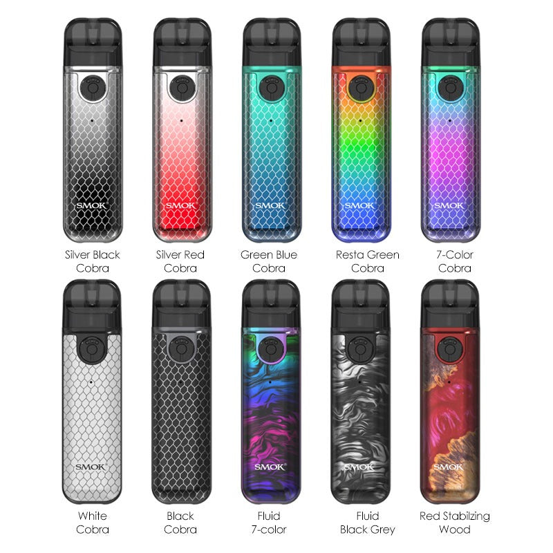 Smok Novo 4 Vape Pod Kit 800mAh 5-25W 2ml Pod Kit or Replacement pods
