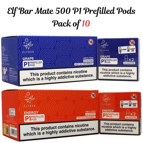 Elf Bar ELF P1 Mate Prefilled pods 20 pods | (pack of 10) SALE DEAL