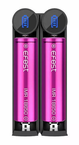 EFest SLIM K2 Dual Cell 18650 Batteries Charger Fast Charger with Display