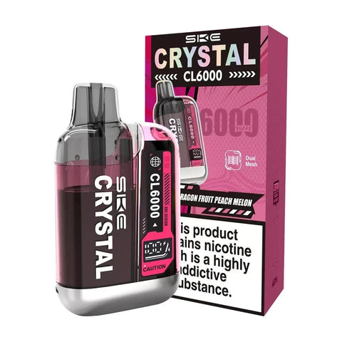 SKE Crystal CL6000 Prefilled Pod Vape 20mg TPD Kit | All Flavours | Min BUY 2pcs