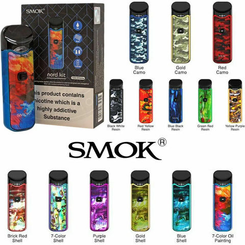 SMOK NORD Vape E-cig POD Starter Kit 1100mAh - 2ml Tank - Nord Pod Kit