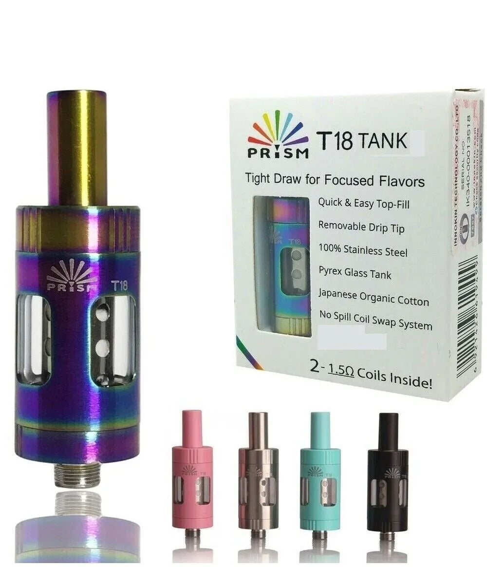 INNOKIN ENDURA PRISM T18 XL Tank OR T18 1.5ohm COILS  (its not T18e but T18)