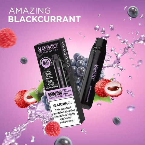 10x VAPMOD 600 PUFF 2% VAPE Pod Bars TPD MESHED COIL Adjustable AIRFLOW