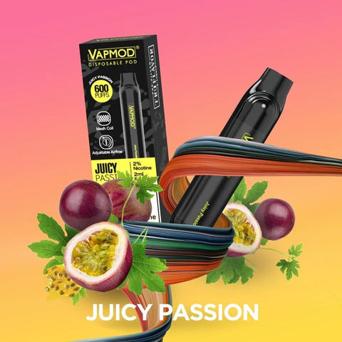 10x VAPMOD 600 PUFF 2% VAPE Pod Bars TPD MESHED COIL Adjustable AIRFLOW