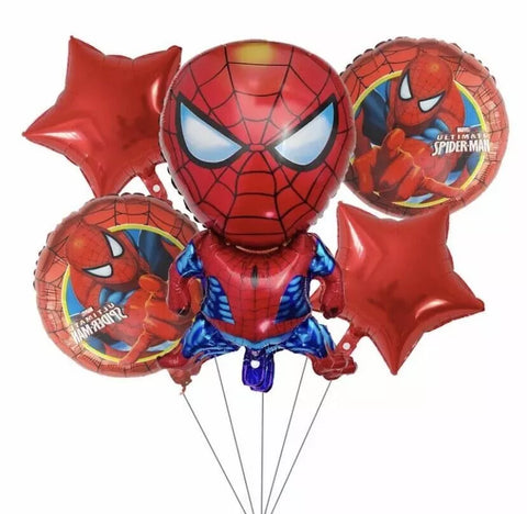 Self Stand 3d Superhero Foil Large Balloon |5pcs balloon set | Birthday banners