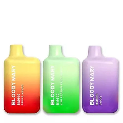 BLOODY MARY BM600 Vape Bar TPD 20mg Nic Salt - 10pcs for 20£ Cheapes Deal