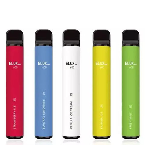 10x ELUX Legend SOLO / ELUX / ELUD MINI Vape Pen BARS 2mg/ml 600 Vape BAR