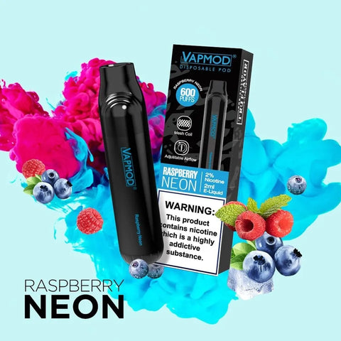 10x VAPMOD 600 PUFF 2% VAPE Pod Bars TPD MESHED COIL Adjustable AIRFLOW