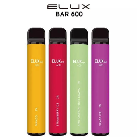 10x ELUX Legend SOLO / ELUX / ELUD MINI Vape Pen BARS 2mg/ml 600 Vape BAR