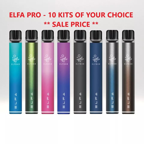 10x ELF Bar V1 V2 Elfa Pro Lost Mary BM QM600 Vape POD BARs 2ml 2% Nic Salt Ecigs