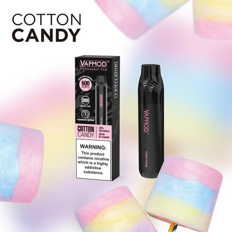 10x VAPMOD 600 PUFF 2% VAPE Pod Bars TPD MESHED COIL Adjustable AIRFLOW