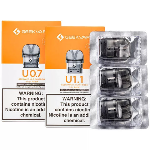 GEEKVAPE SONDER U Pod Vape 1000 mAh 20W Kit OR Spare Pods Cartridges Only