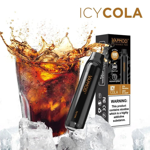 10x VAPMOD 600 PUFF 2% VAPE Pod Bars TPD MESHED COIL Adjustable AIRFLOW