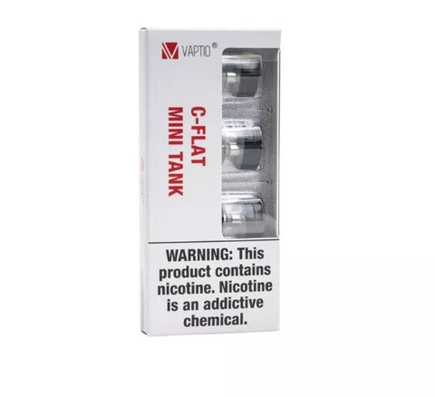 Vaptio C-Flat Mini Pod System 9W 260mAh vape device Best Low setting POD