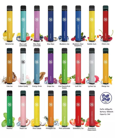 10x Magic Bar Vape 600 Puffs Pod ECig Vape Pen 2% Nic Salt BARS