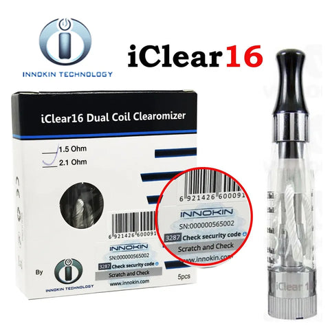 INNOKIN iCLEAR 16 DUAL ATOMISER CLEAROMIZER TANKS