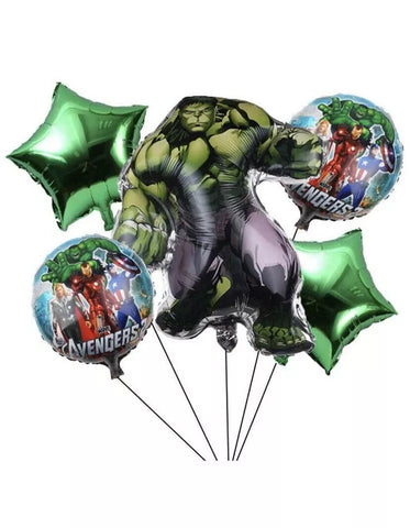 Self Stand 3d Superhero Foil Large Balloon |5pcs balloon set | Birthday banners