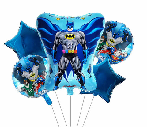 Self Stand 3d Superhero Foil Large Balloon |5pcs balloon set | Birthday banners