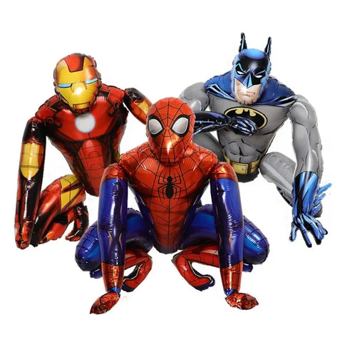 Self Stand 3d Superhero Foil Large Balloon |5pcs balloon set | Birthday banners
