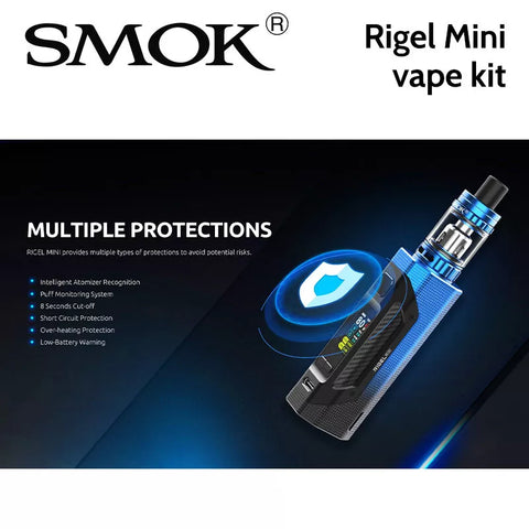 SMOK Rigel Mini 80W Vape Ecig Kit 2ml TFV9 Mini Tank - CLEARANCE All 5 colors UK