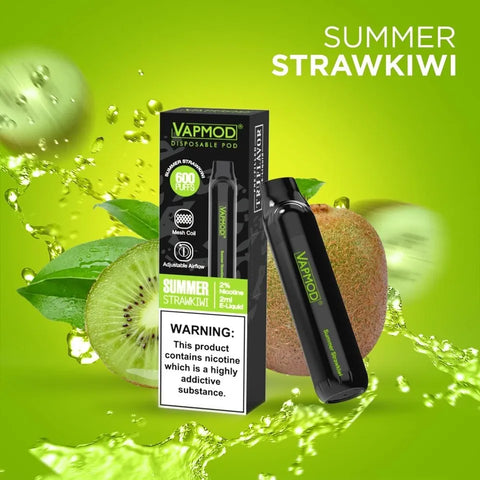 10x VAPMOD 600 PUFF 2% VAPE Pod Bars TPD MESHED COIL Adjustable AIRFLOW