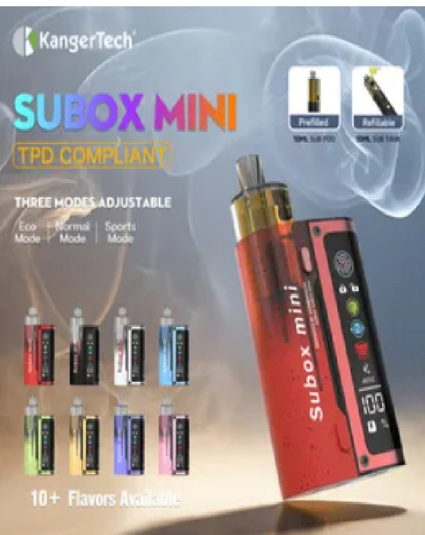 Kangertech Subox Mini 20000 Puffs Rechargeable 900mAh Vape Pod Kit | Min buy 2 pcs