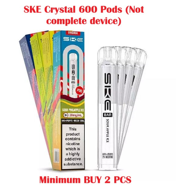 SKE CRYSTAL 600 Replacement PreFilled 20mg 2ml PODS - Any Flavor or Mix Crystal 10 pods for £18.99
