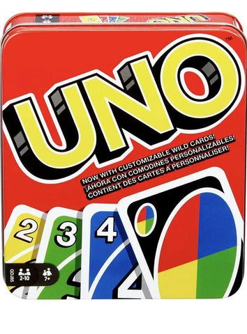 UNO Classic Uno wild Uno party and Flip Card Game Tin Sets big gift kids present