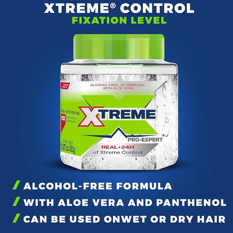Xtreme Wet Line Pro Expert Styling Hair Gel Clear Aloe Vera Extra Hold Hair Care